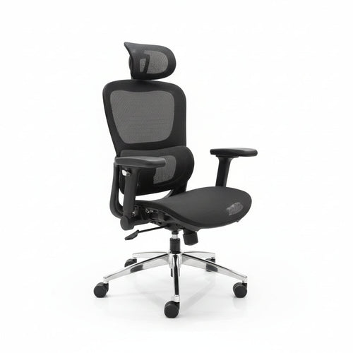 Aerovith Ergonomic Mesh Office Chair Black 45 Degree Angle Home Office Desk