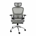 Aerovith Ergonomic Mesh Office Chair Light Grey Front View Professional Workspace