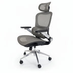 erovith Ergonomic Mesh Office Chair Light Grey 45 Degree Angle Home Office Desk