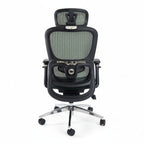 Aerovith Ergonomic Mesh Office Chair Green back Side Profile Dynamic Lumbar Support