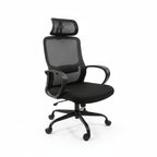 Ergonomic Black Mesh Office Chair 45 Degree Angle Home Office Desk