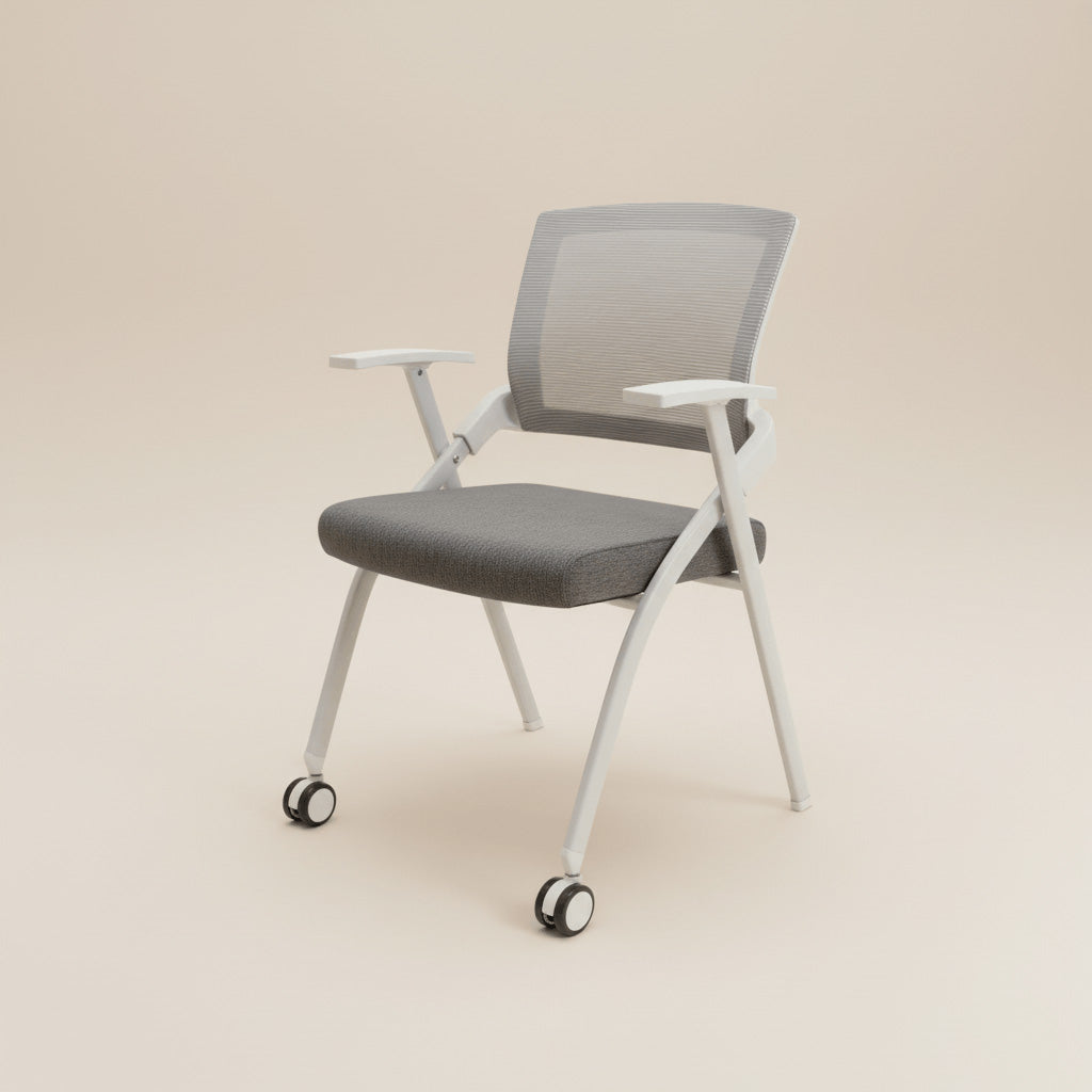 Aerovith Folding Conference Chair with Rolling Casters
