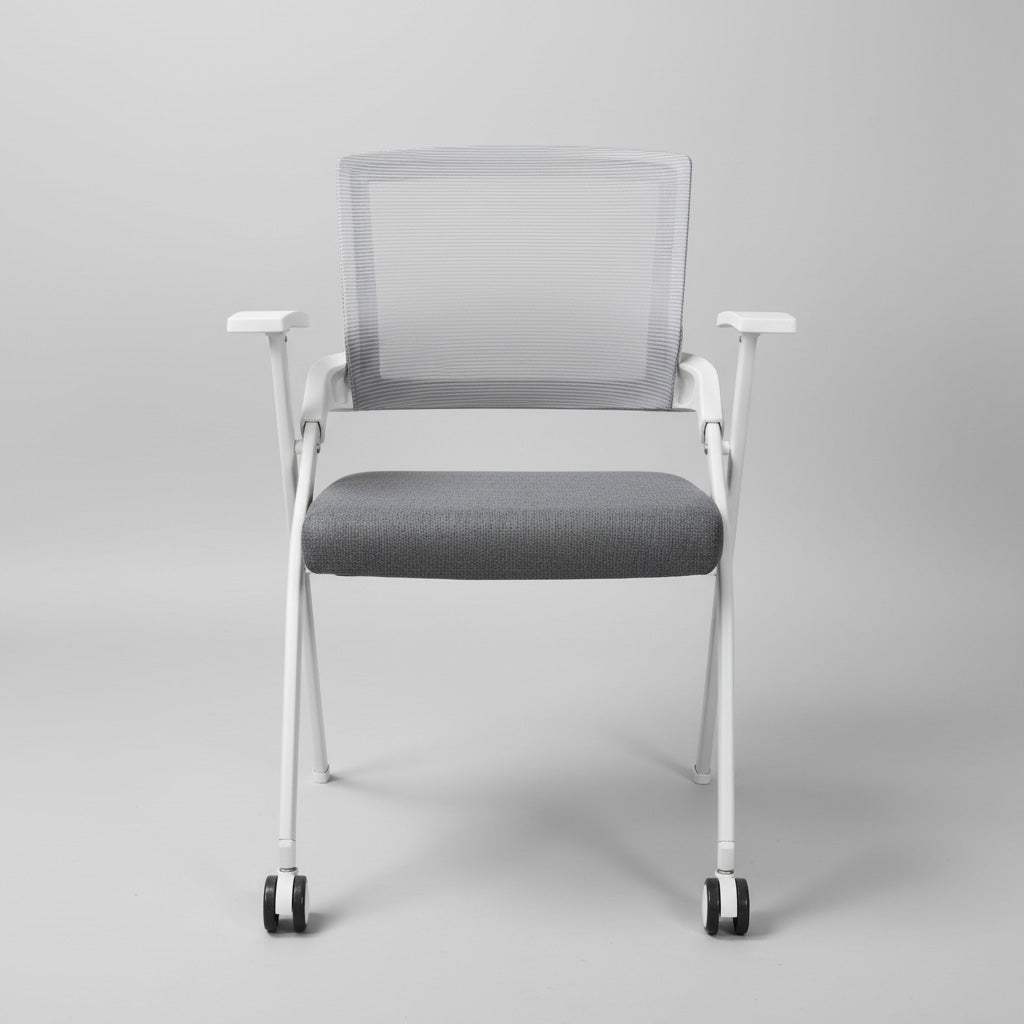 Aerovith Folding Conference Chair with Rolling Casters