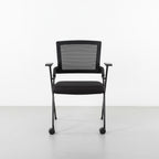 Aerovith Folding Conference Chair with Rolling Casters