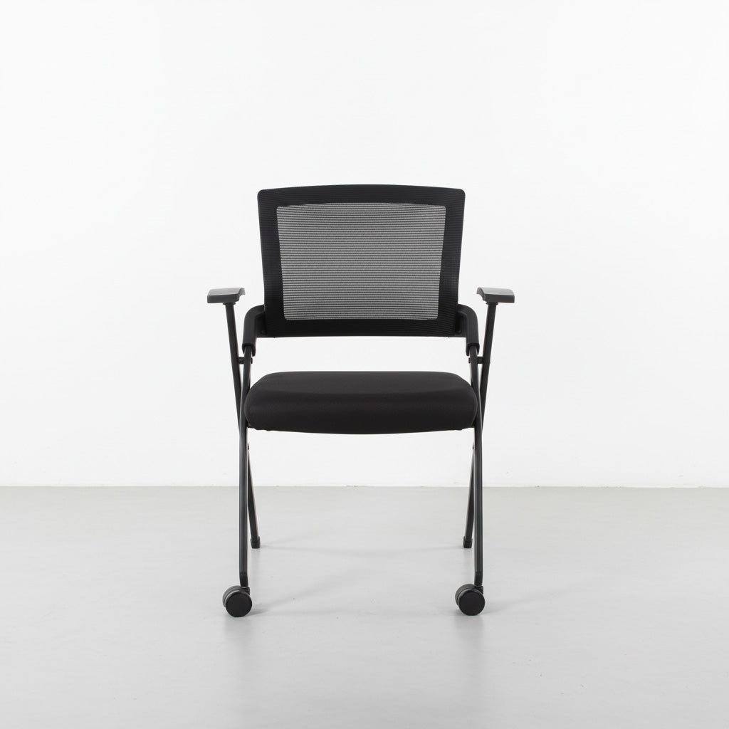 Aerovith Folding Conference Chair with Rolling Casters