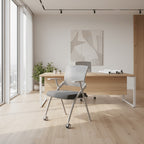 Aerovith Folding Conference Chair with Rolling Casters