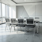 Aerovith Folding Conference Chair with Rolling Casters