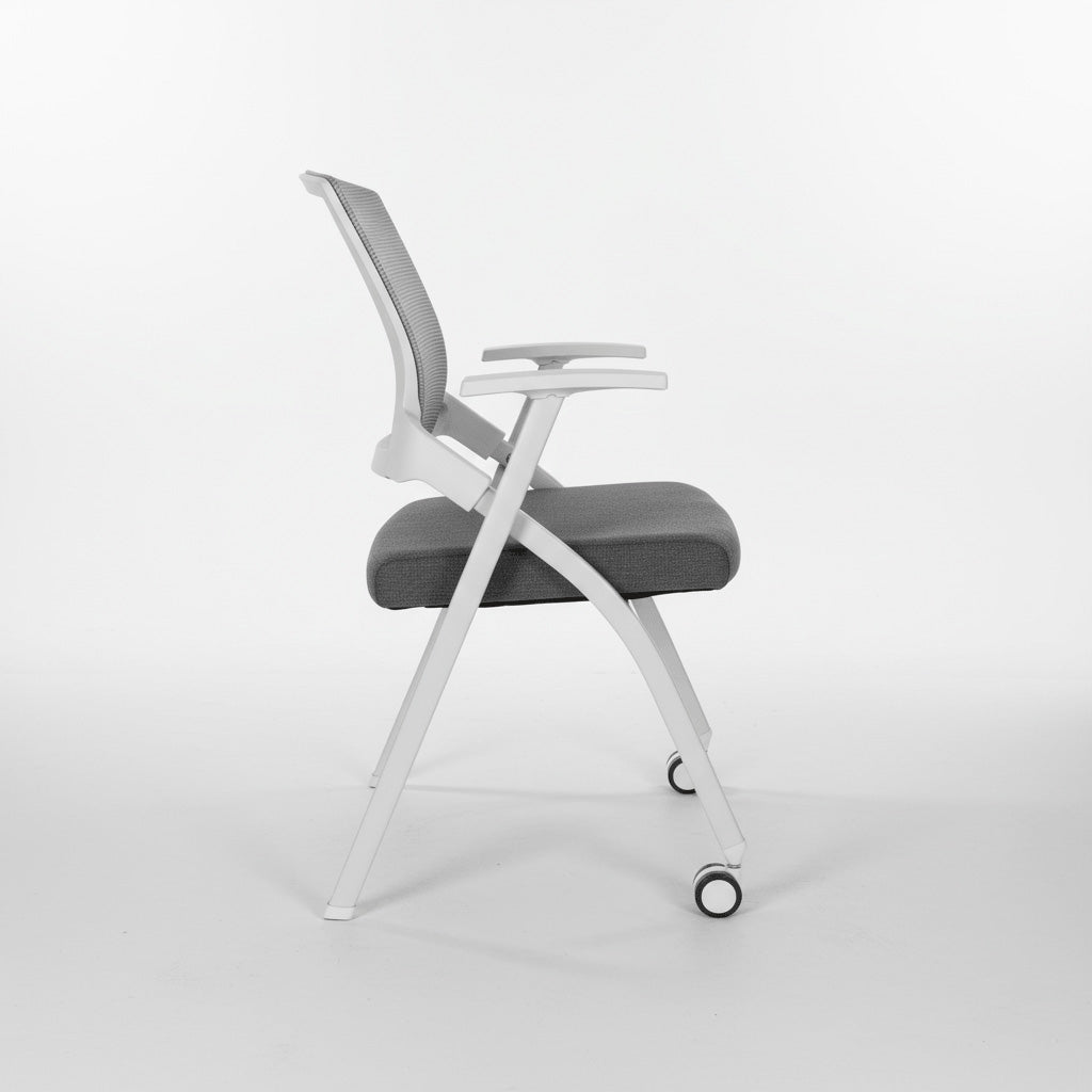 Aerovith Folding Conference Chair with Rolling Casters