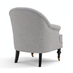 Aerovith pinstripe accent armchair, rear view