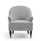 Aerovith pinstripe accent armchair, front view