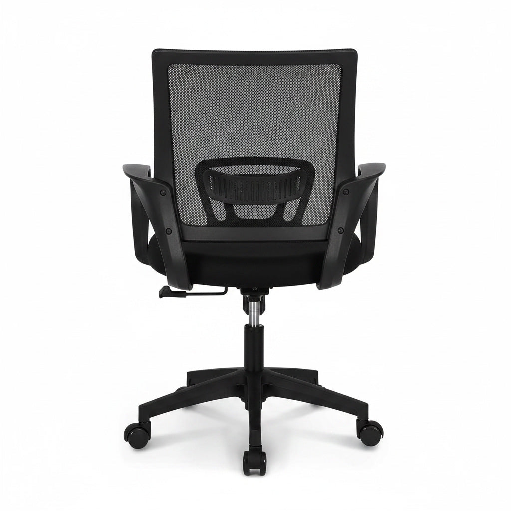 Mid-Back Mesh Office Chair Arch-Shaped Lumbar Zone High-Resilience Mesh