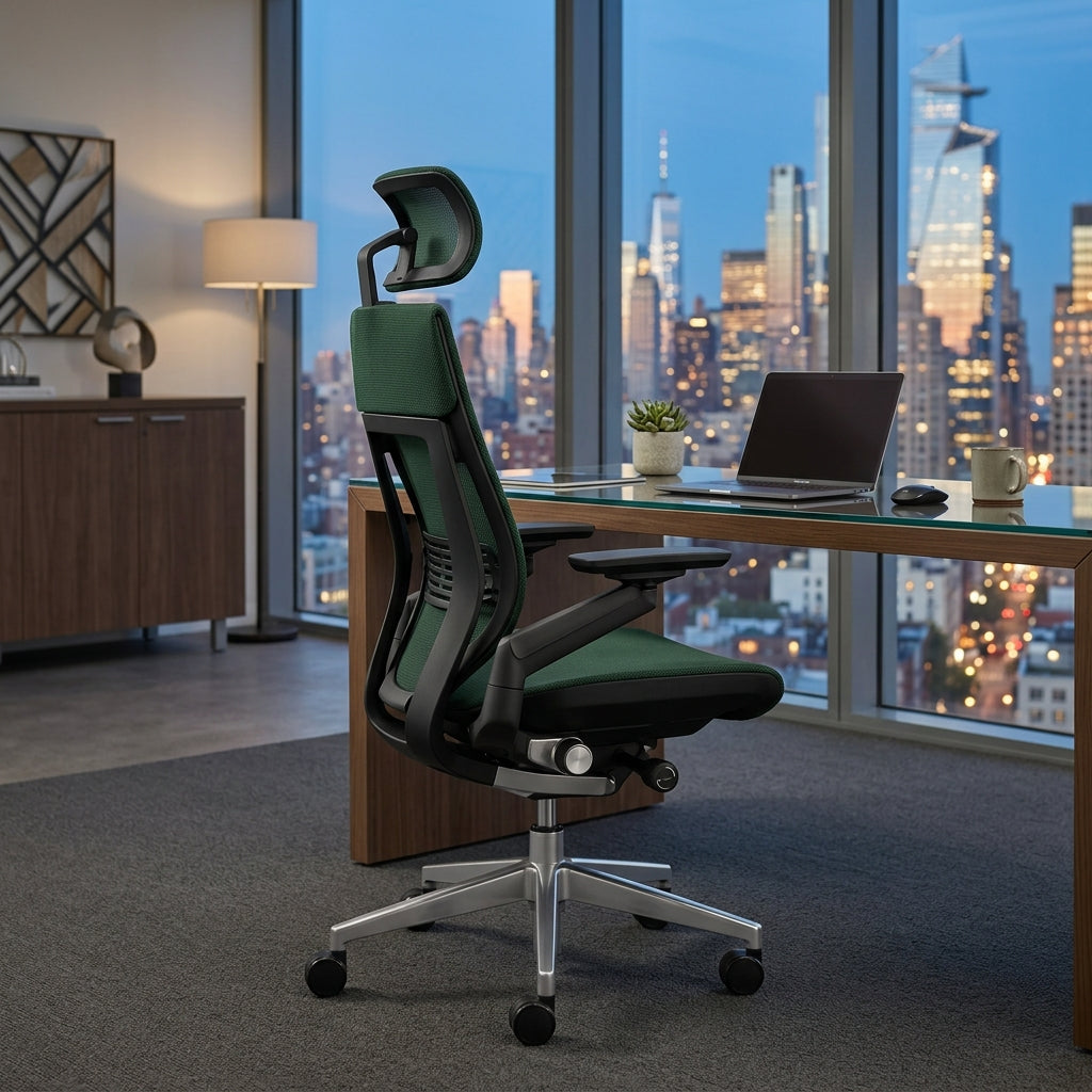 Aerovith ergonomic chair in a modern executive office
