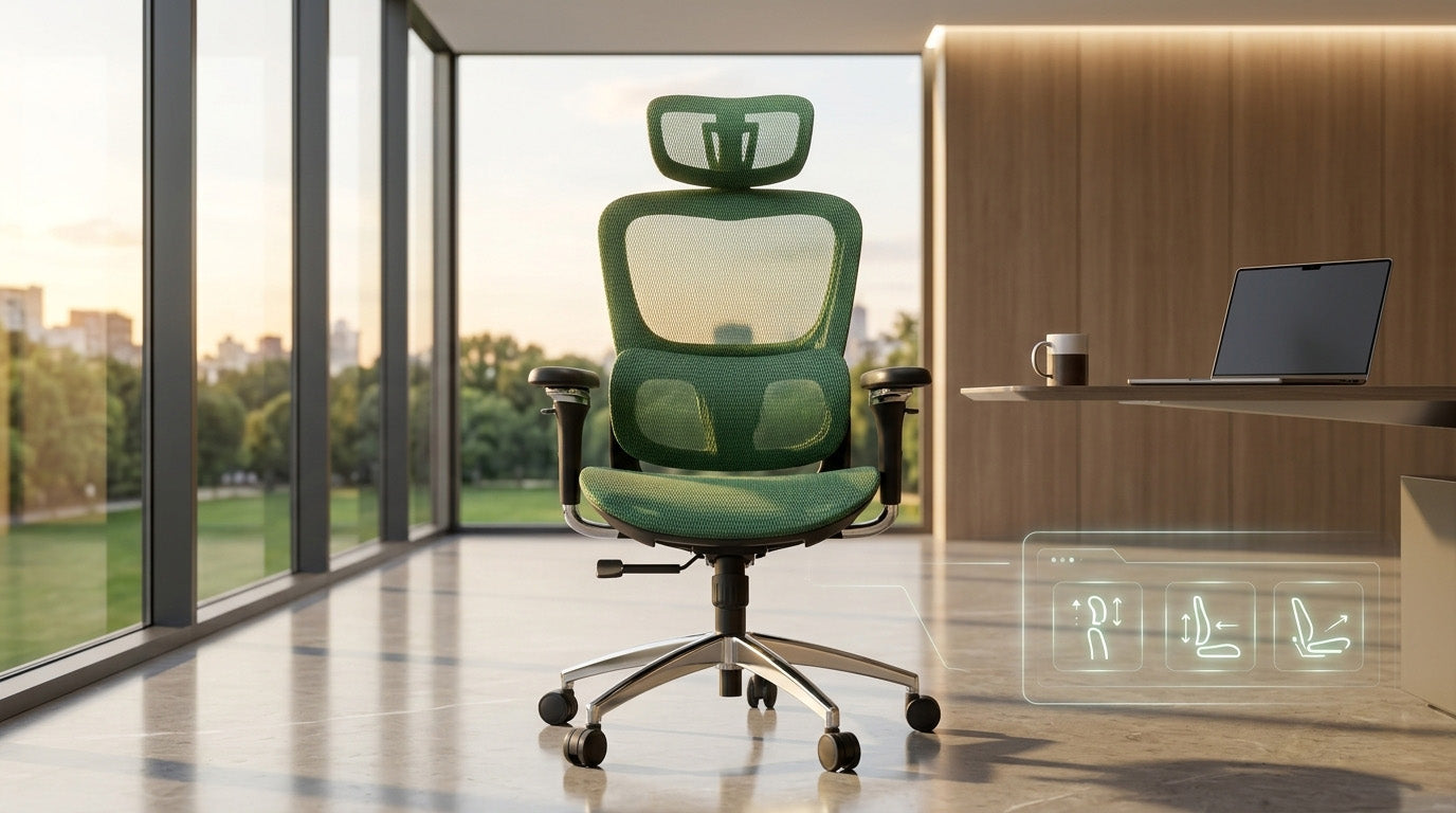 Great Furniture ergonomic chair in a modern office